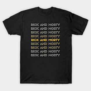 Text Rick and Morty T-Shirt